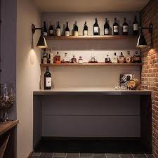 Wine Room Exposed Brick Wall Design Ideas