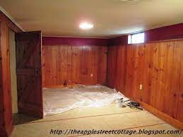 Basement Wall Panels Painted In White