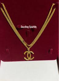 premium 916 gold plated pendant and