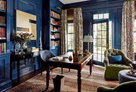 ashley whittaker blue lacquered walls