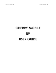 Youll get the free unlock code. Cherry Mobile R9 User Guide Manualzz