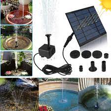 Solar Powered Water Fountain Pool Pond