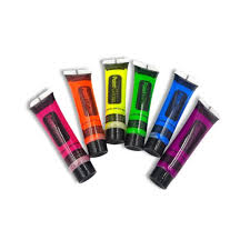 24 pieces neon glow face and body paint
