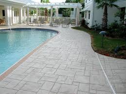 Stamped Concrete Pool Deck Stamped