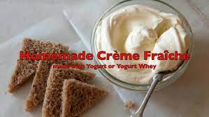 easy homemade creme fraiche with yogurt