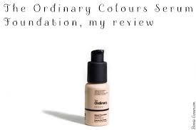 The Ordinary Colours Serum Foundation My Review Bonnie