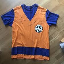Dragon ball z soccer jersey. Goku Costume Shirt Xl Dragon Ball Z Cosplay Anime Orange Halloween Cartoon Ebay