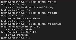 10 pacman command exles arch linux