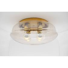 Light Amber Glass Ceiling Lamp