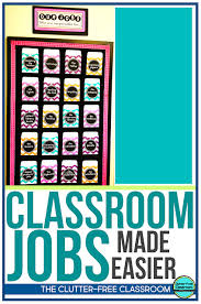 Printable Classroom Jobs Chart Display And Ideas Clutter