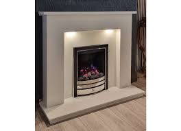 Moldova Marble Fireplace With Led Down