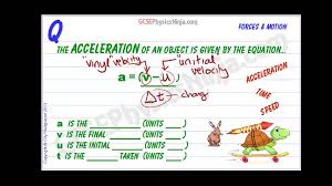 Gcse Physics Revision Acceleration