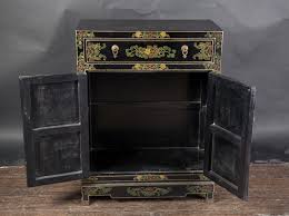 chinese black lacquer cabinet with