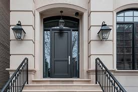 front entry wood doors at glenview