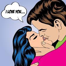 kiss cartoon images free on