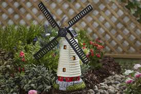 Solar Garden Rotating Windmill
