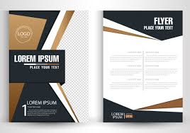Flyer Vector Design With Abstract Modern Style Free Vector In Adobe