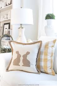 diy burlap easter bunny pillow tutorial