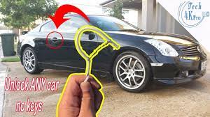 To unlock a door with a keyhole, you can pick the lock with 2 bobby pins. How To Unlock Car Door Without Key How To Unlock Car Without Key Youtube