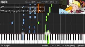 TV】Pokémon XY Opening 2 - Mega V (Volt) (Piano) - YouTube