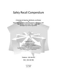 safety recall compendium the expediter