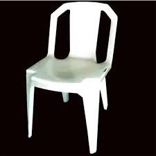 stackable plastic chair white konga