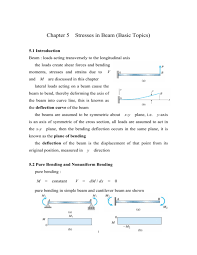 chapter 5 stresses in beam basic topics