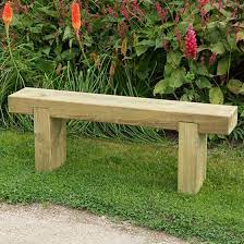 Forest Sleeper Wooden Garden Bench 4 X1