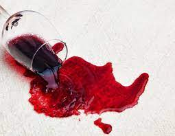 spilling red wine on carpet go blue