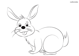 rabbits coloring pages free
