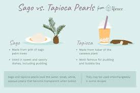 sago vs tapioca pearls