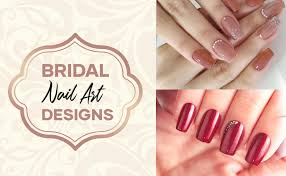tutorial of best bridal nail art design