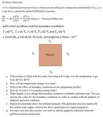 A Two Dimensional Transient Heat