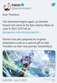 Now, thankfully, regular updates to the epic storefront. Genshin Impact Coming To Epic Games Store Genshin Impact Official Community