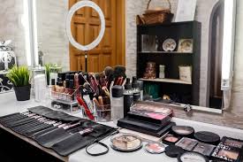 royalty free makeup artist desk images