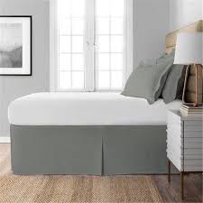 silver bed skirt king size