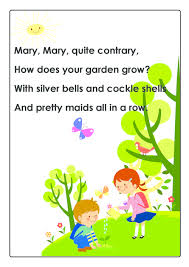 mary mary quite contrary nursery