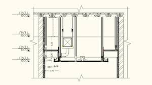suspended ceiling detail elevation and