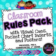 Classroom Rules Pack Preschool Prek Kindergarten Back To School Printables