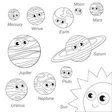 Dibujo De Sistema Solar Para Colorear Sistema Solar