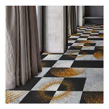 retro style printed nylon carpet tiles