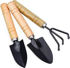 shovel rake and spade wooden handle