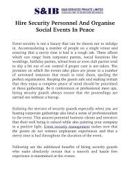 Hire Security Personnel And Organise Social Events In Peace 1 638 Jpg Cb 1504348015