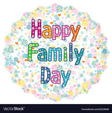 happy family day royalty free vector