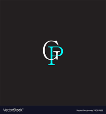 g p letter logo creative graphic design