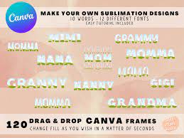 frames for canva sublimation designs