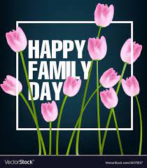happy family day royalty free vector