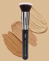 how to use flat top foundation brush