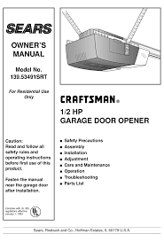 craftsman 139 53491srt owner s manual
