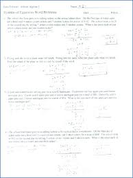 algebra word problems worksheet with